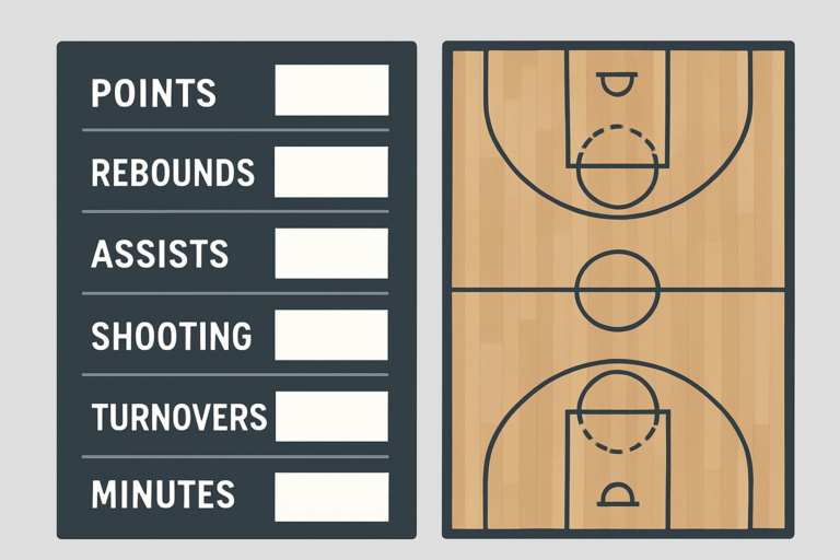 jak czytać box score NBA